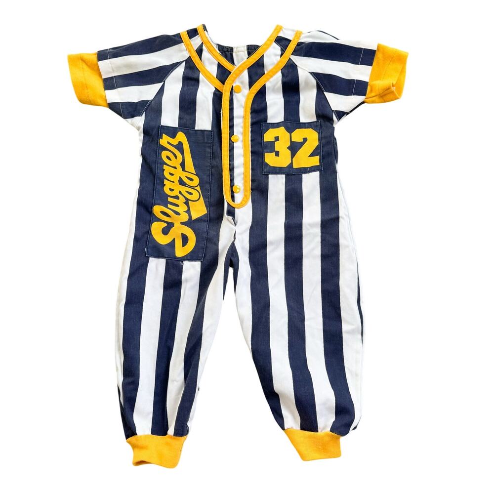 Vtg 1990s Hopscotch Baseball Slugger Team Champion Outfit Size 12M